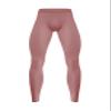 TiaoBug Men's Athletic Compression Pants Running Tights Workout Leggings for Yoga Gym Sports Nude Pink X-Large view 3