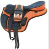 AD Saddlery All Purpose Synthetic Treeless Freemax Synthetic Suede English Horse Saddles Tack Free Matching Girth Leather Straps Size: 10"-18" inches Seat Available F40 (14) view 1