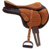 AD Saddlery All Purpose Synthetic Treeless Freemax Synthetic Suede English Horse Saddles Tack Free Matching Girth Leather Straps Size: 10"-18" inches Seat Available F26 (11) view 1