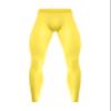 TiaoBug Men's Athletic Compression Pants Running Tights Workout Leggings for Yoga Gym Sports Yellow Large view 3