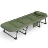 Portable Bed for Adults with Mattress, Folding Camping Bed with Comfort Mattress and Pillow, Foldable Bed Adjustable 6-Position, for Camping, Home, Yard, Office(190x65x30cm) view 1