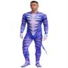 Lorilida Men's Spandex Full Body Zentai Costume Bodysuit Muscle Animal Printed Jumpsuit with Tail Type I 3X-Large view 1