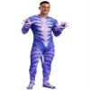 Lorilida Men's Spandex Full Body Zentai Costume Bodysuit Muscle Animal Printed Jumpsuit with Tail Type I 3X-Large view 2