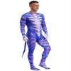 Lorilida Men's Spandex Full Body Zentai Costume Bodysuit Muscle Animal Printed Jumpsuit with Tail Type I 3X-Large view 3