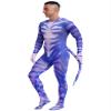 Lorilida Men's Spandex Full Body Zentai Costume Bodysuit Muscle Animal Printed Jumpsuit with Tail Type I 3X-Large view 4
