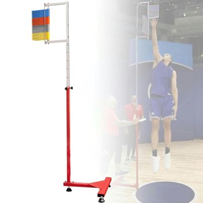 Adults Vertical Jump Tester, Floor Standing High Jump Training Equipment Vertical Test Jump Measurement Tester, Indoor Outdoor Sports Fields(Multi-Colored,170-320cm)