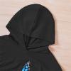 Toddler Girl Butterfly Print Long Sleeve Hoodie Pants Set Children Kids Girls 2Pcs Clothing Sets Fall (Black, 7-8 Years) view 2