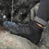 Wide Barefoot Hiking Boots for Women Men | Minimalist Five-Finger Fleece Warm Winter Shoes | Zero Drop Wide Toe Box Snow Boots | Waterproof Ankle Booties with Elastic Cord Black 35 view 4