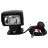 12V 100W 2500LM Boat Search Light, Boat Remote Control Spotlight, Portable Halogen Search Light, 360 Rotating Marine Search Spot Lights with 2600ft Irradiation Distance (Black)