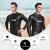 REALON Men Women CR Triathlon Wetsuit 3mm Smoothskin Neoprene Full Wet Suits Back Zipper Cold Water Keep Warm for Surfing Snorkeling Diving Scuba view 4