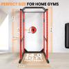 QUARPAL Power Cage, Power Rack with 1200 Pounds Capacity Workout Cage with More Training Attachments, Squat Rack Power Cage withSquat and Bench Rack Combos for Home Gym, Red view 2