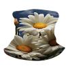 Floral Daisy Neck Gaiter UPF 50+ Sun Protection Face Mask Elastic Balaclavas Bandana Cooling Face Cover Scarf Cycling Neck Warmer Breathable Headwear for Men Women view 3