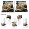 Floral Daisy Neck Gaiter UPF 50+ Sun Protection Face Mask Elastic Balaclavas Bandana Cooling Face Cover Scarf Cycling Neck Warmer Breathable Headwear for Men Women view 4