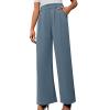 Lastesso Women Clothing Pants for Women Solid Straight Wide Leg Trousers with Pcoekts High Waisted Baggy Business Casual Suit Pants Todays Daily Deals view 1