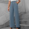Lastesso Women Clothing Pants for Women Solid Straight Wide Leg Trousers with Pcoekts High Waisted Baggy Business Casual Suit Pants Todays Daily Deals view 2
