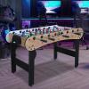5ft Foosball TableMini Competition Soccer Table Game with All Accessories, Leg Levelers and Heavy-Duty Legs. Perfect for Home, Game Rooms, and Parties (Oak) view 2