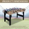 5ft Foosball TableMini Competition Soccer Table Game with All Accessories, Leg Levelers and Heavy-Duty Legs. Perfect for Home, Game Rooms, and Parties (Oak) view 3
