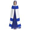 QASNLU Israeli flag print Halloween hooded cape decoration cape costumes for witches, Mardi Gras, Christmas view 2