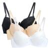 3PC Push Up Bras for Women Sexy Lace Full Coverage Wirefree Everyday Bra Soft Comfy Breathable Daily Padded Underwear view 2