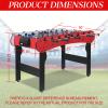 5ft Foosball TableMini Competition Soccer Table Game with All Accessories, Leg Levelers and Heavy-Duty Legs. Perfect for Home, Game Rooms, and Parties (Red) view 3