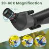 Gosky 20-60x85 Spotting Scope with Full Size Tripod, Phone Adapter and Cleaning Kit, Spotting Scopes for Bird Watching, Wildlife ViewingPortable with Carrying Bag view 2