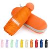 Yoobure Travel Umbrella Portable Compact Umbrellas, Pocket Mini for Purse, Umbrellas for UV Sun & Rain Small for Backpack, Umbrella with Case Folding for Kids Women,Orange view 1