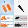 Yoobure Travel Umbrella Portable Compact Umbrellas, Pocket Mini for Purse, Umbrellas for UV Sun & Rain Small for Backpack, Umbrella with Case Folding for Kids Women,Orange view 4