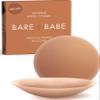 Bare Babe Reusable Silicone Nipple Covers - Waterproof, Nude, 4 Shades - Sticky Breast Stickers for Strapless Dress (Caramel, X-Large) view 1