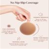 Bare Babe Reusable Silicone Nipple Covers - Waterproof, Nude, 4 Shades - Sticky Breast Stickers for Strapless Dress (Caramel, X-Large) view 3