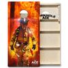 CornholeAce ACE PRO Firefighter Professional Cornhole Boards - No Bounce! 3/4" Baltic Birch Plywood, Handles, Regulation Size (4x2ft), Tournament Style, Made in USA view 1