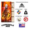 CornholeAce ACE PRO Firefighter Professional Cornhole Boards - No Bounce! 3/4" Baltic Birch Plywood, Handles, Regulation Size (4x2ft), Tournament Style, Made in USA view 2