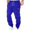Mens Sweatpants 2024 Plus Size Mens Drawstring Joggers Pants Fashion Casual Fleece Cotton Gym Trousers with Pockets view 1