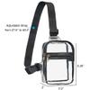 gdbis Clear Mini Sling Bag, Heavy Duty Clear Purse Fanny Packs, Cute Chest Crossbody Backpack for Women view 4