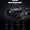 GOYOJO Digital Night Vision Scope, HD Day & Night 5-20X Hunting Night Vision Optics, 2560x1920 Resolution NV Scopes for Hunting Surveillance Wildlife Observation view 2