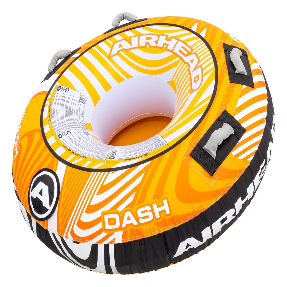 Airhead AHT50192ORW Dash 1-Rider Towable Tube - Orange/White