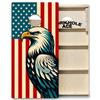 CornholeAce ACE PRO Vintage Patriotic Eagle Professional Cornhole Boards - No Bounce! 3/4" Baltic Birch Plywood, Handles, Regulation Size (4x2ft), Tournament Style, Made in USA view 1