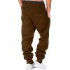 Men's Pants Outdoor Athletic Joggers Pants 2024 Sweatpants for Men Straight Fit Drawstring Cargo Sweatpants with Pocket view 2