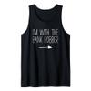 I'm With The Bank Robber Shirt Adult Kids Men Women Costume Tank Top view 1