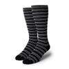 Mr. Davis Performance Dress Sock - Comfortable and Stylish Men's Socks - Lightweight pack of Soft Sock Pairs for Casual and Dress Wear Black Grey Office Stripes view 1