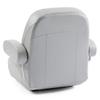 DeckMate Low Back Pontoon Helm Chair - Light Gray view 3