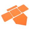 BRIGHTFUFU 5pcs Baseball Bases Pitching Mat Softball Bases Thickened Rubber Construction view 1