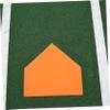 BRIGHTFUFU 5pcs Baseball Bases Pitching Mat Softball Bases Thickened Rubber Construction view 3
