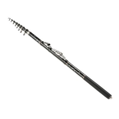 Retractable Fishing Rod, Carbon Fiber Fishing Rod Carbon Mini Rock Fishing Rod Sea Fishing Rod Lure Fishing Rod (2.7m)