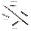 Retractable Fishing Rod, Carbon Fiber Fishing Rod Carbon Mini Rock Fishing Rod Sea Fishing Rod Lure Fishing Rod (2.7m) view 2
