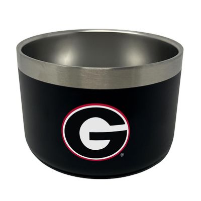 Georgia Bulldogs 32oz Stainless Steel Dog Food & Water Bowl - NCAA Officially Licensed