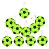 BCOATH 10pcs Reflective Basketball Pendants Keychain Luminous Reflectors for Bicycles and Backpacks Safe for Low-light Use Stylish and Versatile Accessories for Students and Outdoor