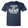 I Paused My Game to Be Here Shirt | Humor Youth Graphic T-Shirts Fun Tee | Bold Statement Graphic Tees Unique Novelty Youth Sarcastic Funny T Shirts YM Navy view 1