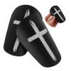 Happyyami 1pair Football Shin Guards for Boys and Girls Teens Breathable Protective Gear Ergonomic Design Reusable Leg Protectors for Soccer Training view 4