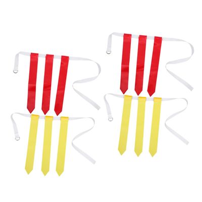 Happyyami 4pcs Football Waist Belt with Reusable Flags Wear-resistant Training Gear for Youth and Adults Lightweight Portable for Football Accessories