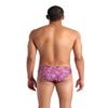 ARENA Performance Men's Breast Cancer Awareness Collection Pink Dahlia Swim Briefs Athletic Swimwear Professional Training Swimsuit Sports Bathing Suit, Shocking Pink/Multi, US Size 38 view 3